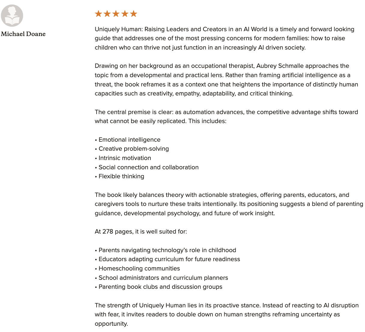 UH Review Michael Doane
